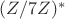 $(Z/7Z)^*$