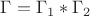 $\Gamma=\Gamma_1*\Gamma_2$