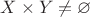 $X\times Y\neq \varnothing$ $X\times Y\neq \varnothing$