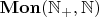 $\mathbf{Mon}(\mathbb{N}_+, \mathbb{N})$
