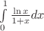 $\int\limits_{0}^{1}\frac{\ln x}{1+x}dx$