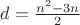 $d = \frac{n^2-3n}{2}$ $d = \frac{n^2-3n}{2}$