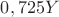 $0,725Y$