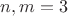 $n,m=3$
