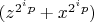 $(z^{2^i p}+x^{2^i p})$