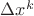 ${\Delta x^k}$