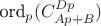$\text{ord}_p(C_{Ap+B}^{Dp})$