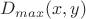 $D_{max}(x, y)$