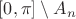 $[0,\pi]\setminus A_n$