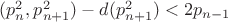 $(p^2_n,p^2_{n+1})-d(p^2_{n+1})<2p_{n-1}$
