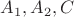 $A_1,A_2,C$ $A_1,A_2,C$