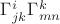 $\Gamma^i_{jk}\Gamma^k_{mn}$