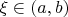 $\xi \in (a,b)$