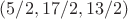 $(5/2, 17/2, 13/2)$