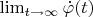 $\lim_{t\to\infty}\dot\varphi(t)$