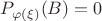 $P_{\varphi(\xi)}(B)=0$