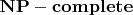 $\mathbf{NP-complete}$