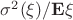 $\sigma^2(\xi) / \mathbf{E}\xi$