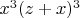 $x^3(z + x)^3$