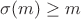 $\sigma(m)\ge m$