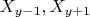 $X_{y-1}, X_{y+1}$