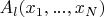 $A_l(x_1,...,x_N) $