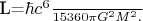 L=\frac{\hbar c^6}{15360\pi G^2M^2}.