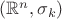$(\mathbb{R}^n,\sigma_k)$