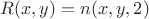 $R(x, y) = n(x, y, 2)$