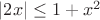 $|2x|\le 1+x^2$