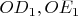 $OD_1, OE_1$