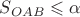 $S_{OAB}\leqslant\alpha$