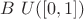 $B~U([0,1])$