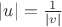 $|u|=\frac1{|v|}$