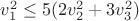 $v_1^2\leq 5(2v_2^2+3v_3^2)$