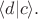 $\langle d|c\rangle.$