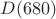 $D(680)$