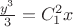 $\frac{y^3}{3}=C_1^2 x$