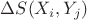 $\Delta S(X_{i},Y_{j})$