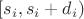 $[s_i, s_i + d_i)$ $[s_i, s_i + d_i)$