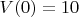 $V(0)=10$