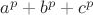 $a^p+b^p+c^p$