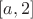 $[a,2]$