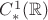 $C_{\ast}^1(\mathbb R)$