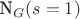N_G(s=1)