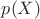 $p(X)$