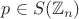 $p \in S(\mathbb{Z}_n)$
