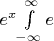 $e^x$\int\limits_{-\infty}^{\infty}e$