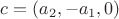 $\[c = \left( {{a_2}, - {a_1},0} \right)\]$