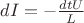 $dI = - \frac {dt U}{L}$